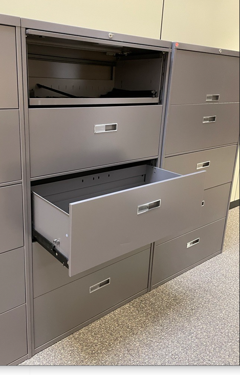 Lot of 8 Steelcase 800 Series Lateral File Cabinets #2 - Image 3